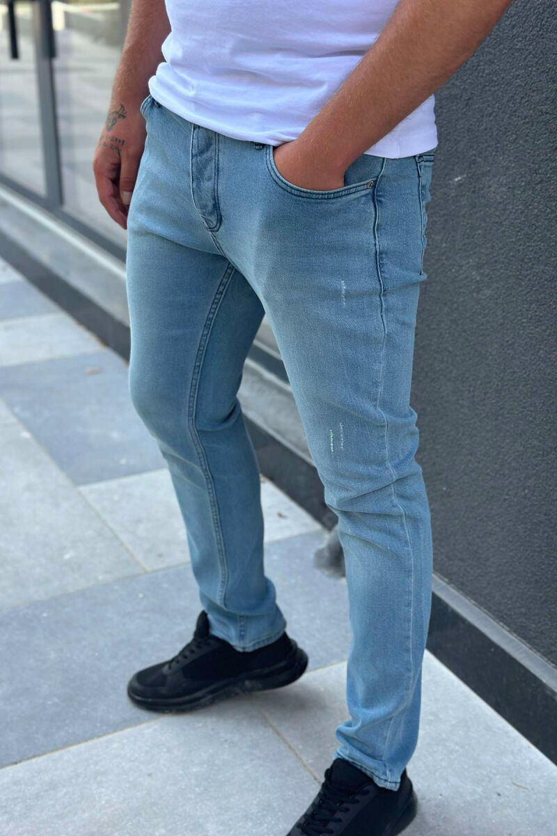 DENIM REGULAR SIMPLE MEN JEANS LIGHTBLUE/BZ - 2