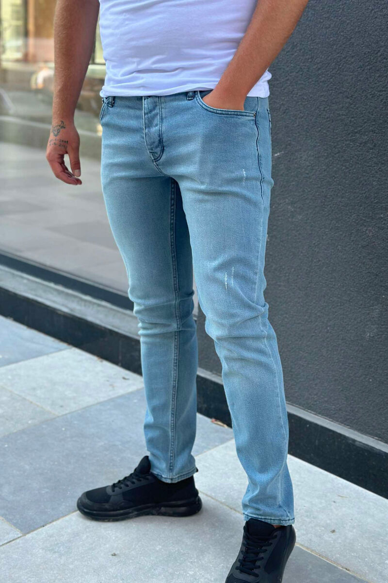 DENIM REGULAR SIMPLE MEN JEANS LIGHTBLUE/BZ - 3