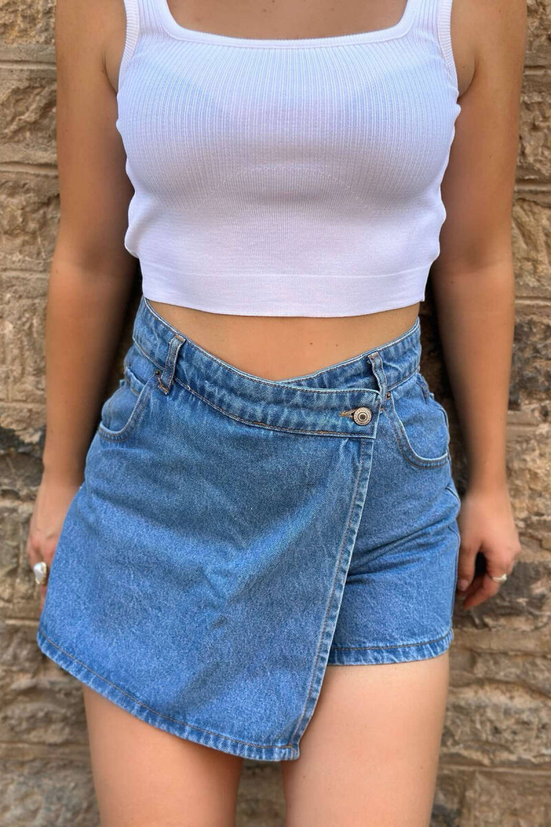 DENIM SIMPLE WOMEN SKORT LIGHTBLUE/BZ - 1