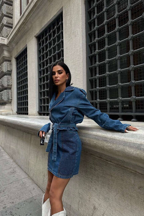 KOSTUM PËR FEMRA XHAKETË DHE FUND XHINS - KLAUDIO FASHION