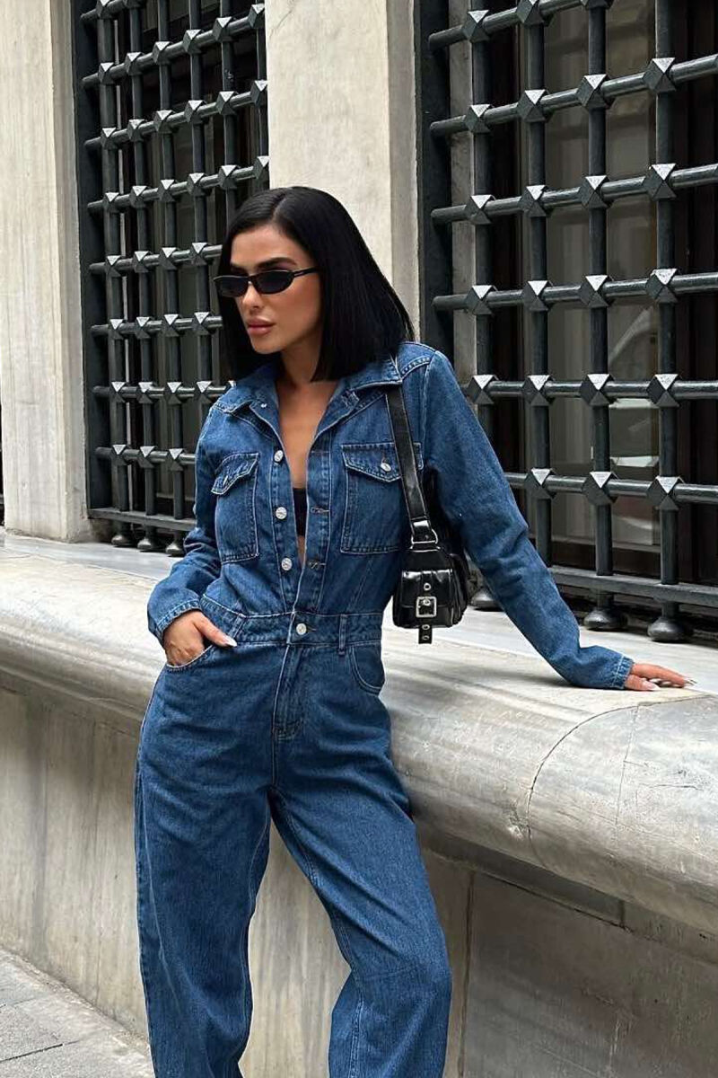 DENIM WOMAN JUMPSUIT BLUE/BLU - 6