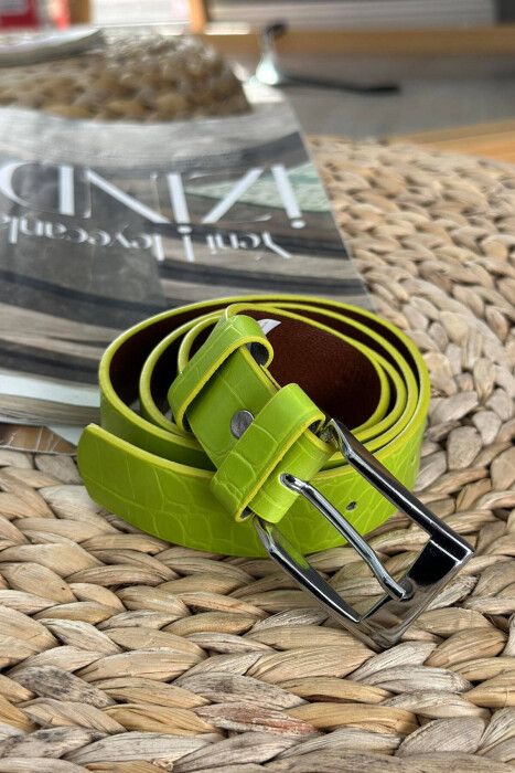 DESIGHN ONE COLOR WOMAN BELT NEON/NEON - KLAUDIO FASHION