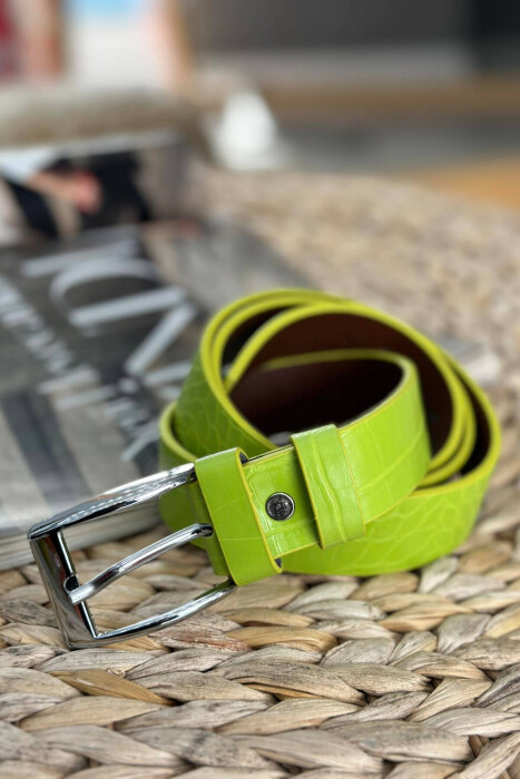 DESIGHN ONE COLOR WOMAN BELT NEON/NEON - KLAUDIO FASHION