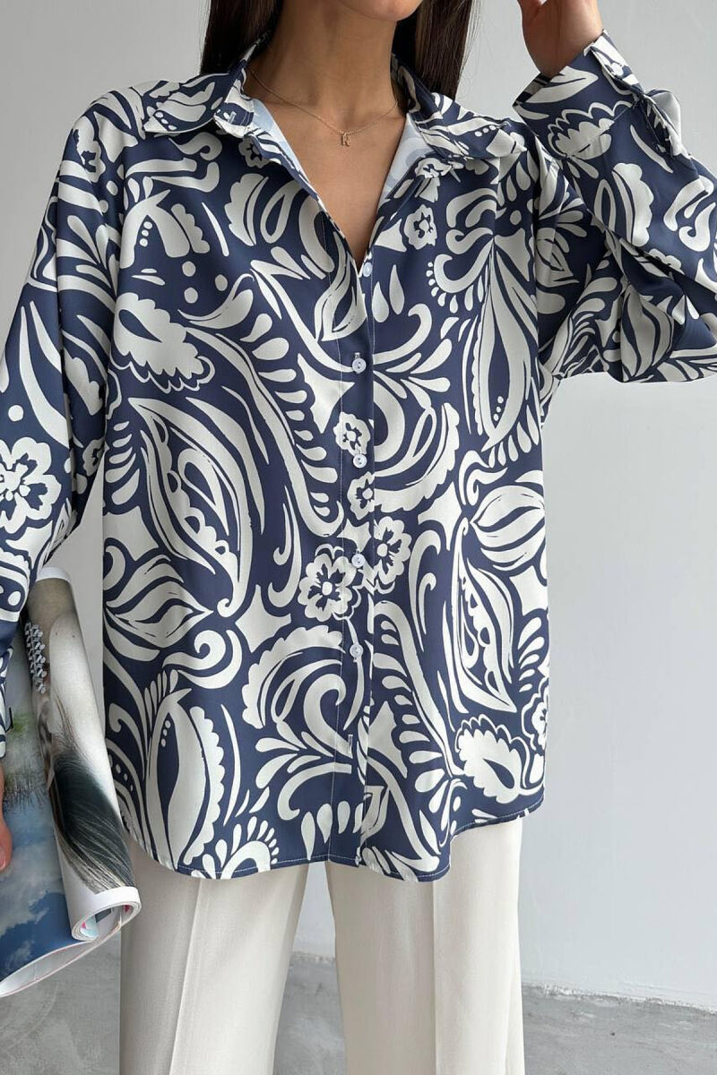 DESIGHN WOMAN SHIRT BLUE/BLU - 3