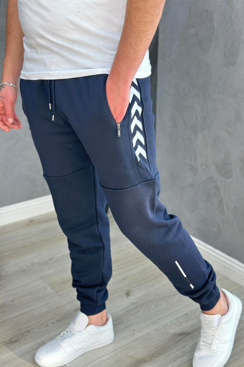 DESIGN ONE COLOR MEN SWEATPANTS BLUE/BLU - 2