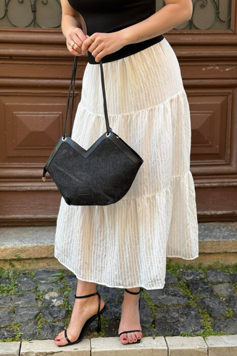 DIFFERENT DESIGN WOMAN BAG DARK GREY/GEE - 4