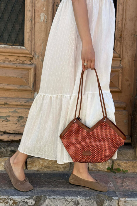 DIFFERENT DESIGN WOMAN BAG ORANGE/PORTOKALLI - 2