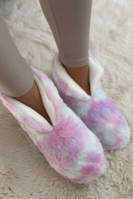 DIFFERENT COLORS ANKLE SLIPPERS WOMAN HOME SLIPPERS LIGHT PURPLE/LEZB 