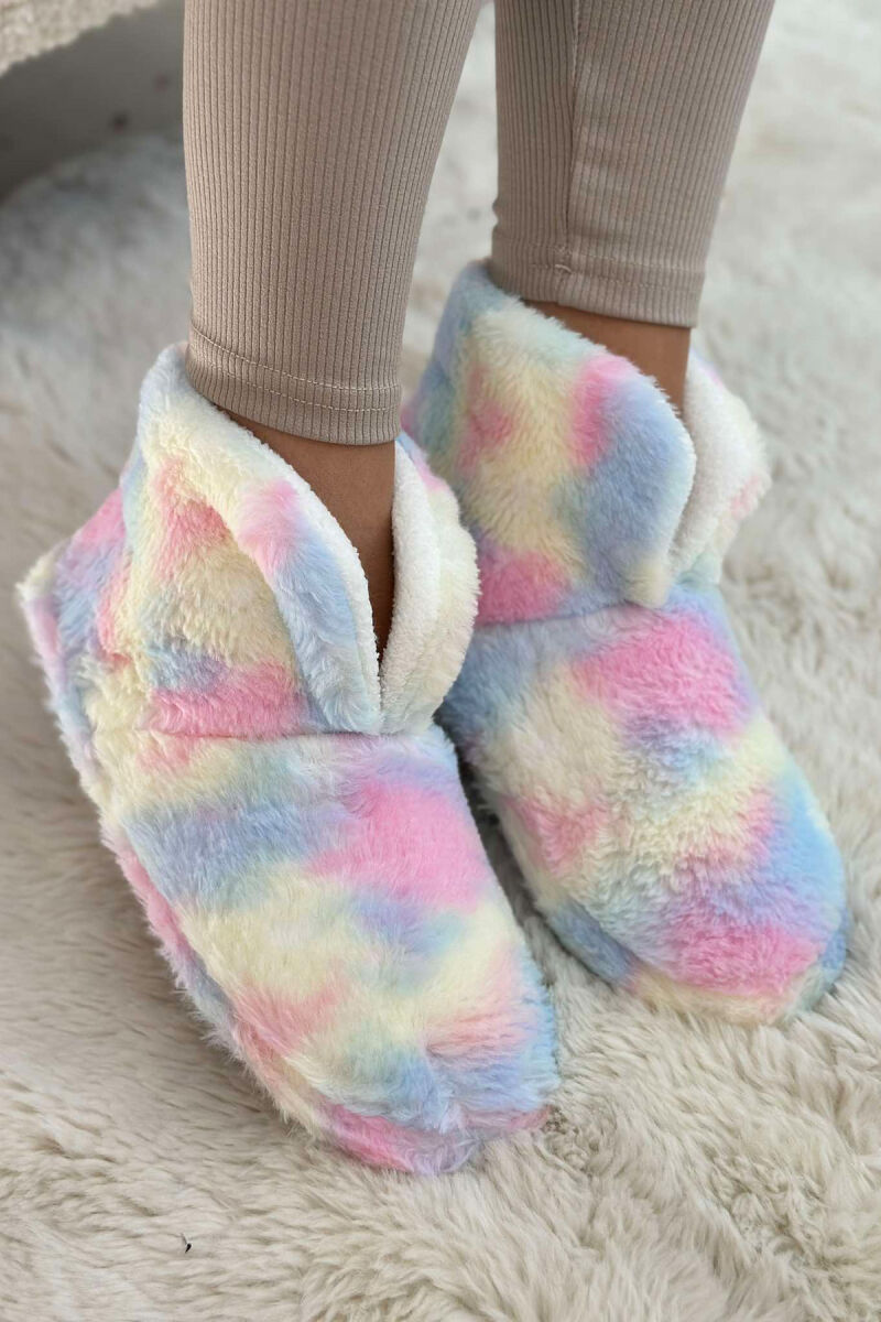 DIFFERENT COLORS ANKLE SLIPPERS WOMAN HOME SLIPPERS MULTIPLE/SHNGJ - 1