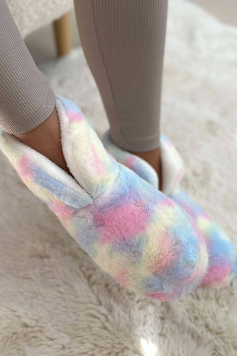 DIFFERENT COLORS ANKLE SLIPPERS WOMAN HOME SLIPPERS MULTIPLE/SHNGJ - 3