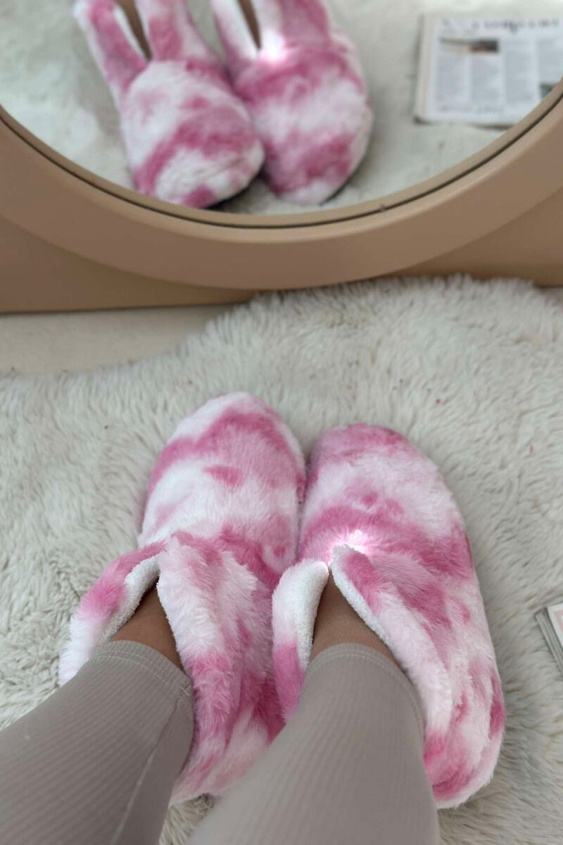 DIFFERENT COLORS ANKLE SLIPPERS WOMAN HOME SLIPPERS PINK/ROZE - 2