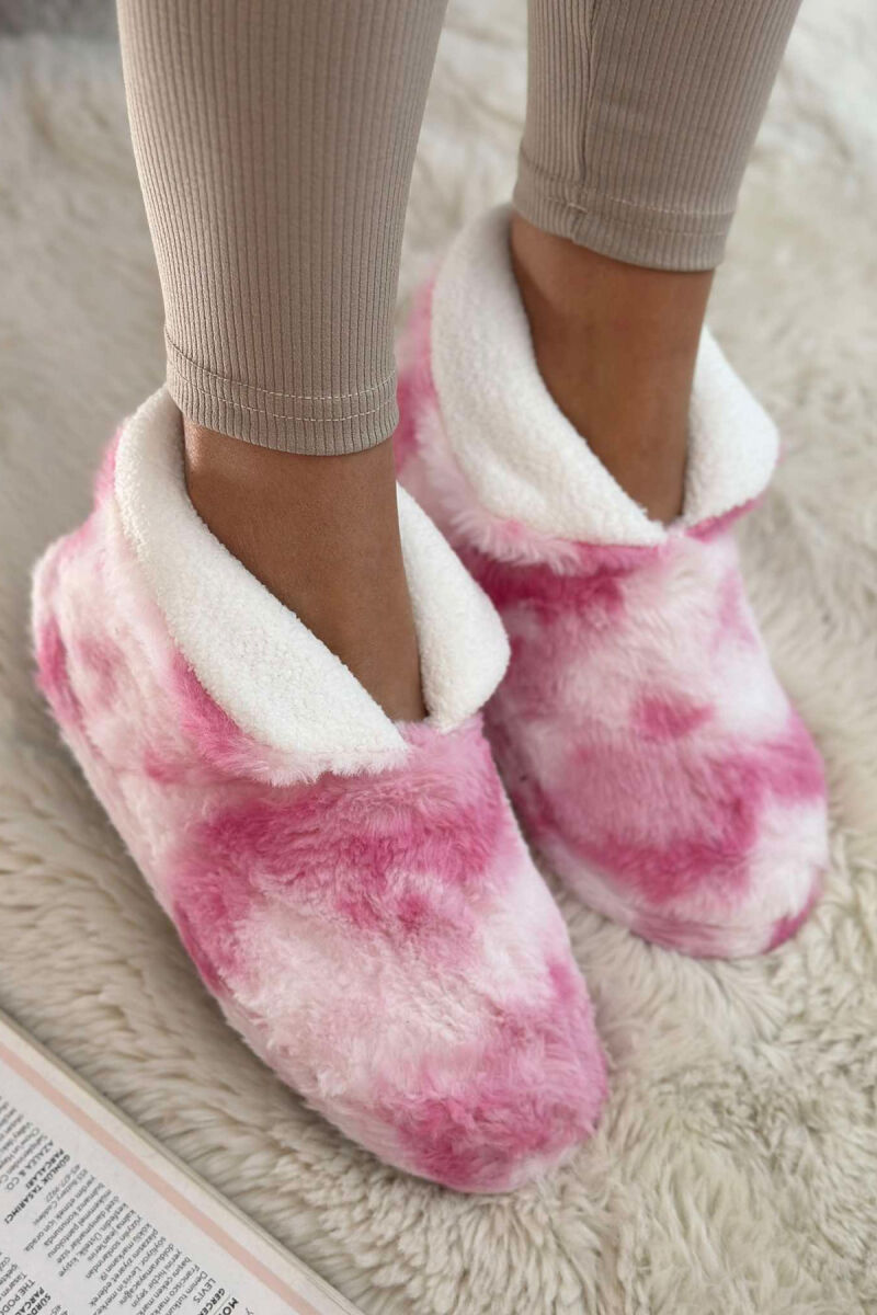 DIFFERENT COLORS ANKLE SLIPPERS WOMAN HOME SLIPPERS PINK/ROZE - 3