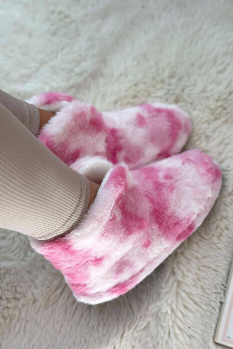 DIFFERENT COLORS ANKLE SLIPPERS WOMAN HOME SLIPPERS PINK/ROZE - 4