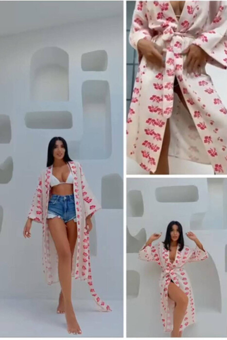 DIFFERENT COLORS LONG WOMAN SHIRT FUCHSIA/CIKLAMI - KLAUDIO FASHION