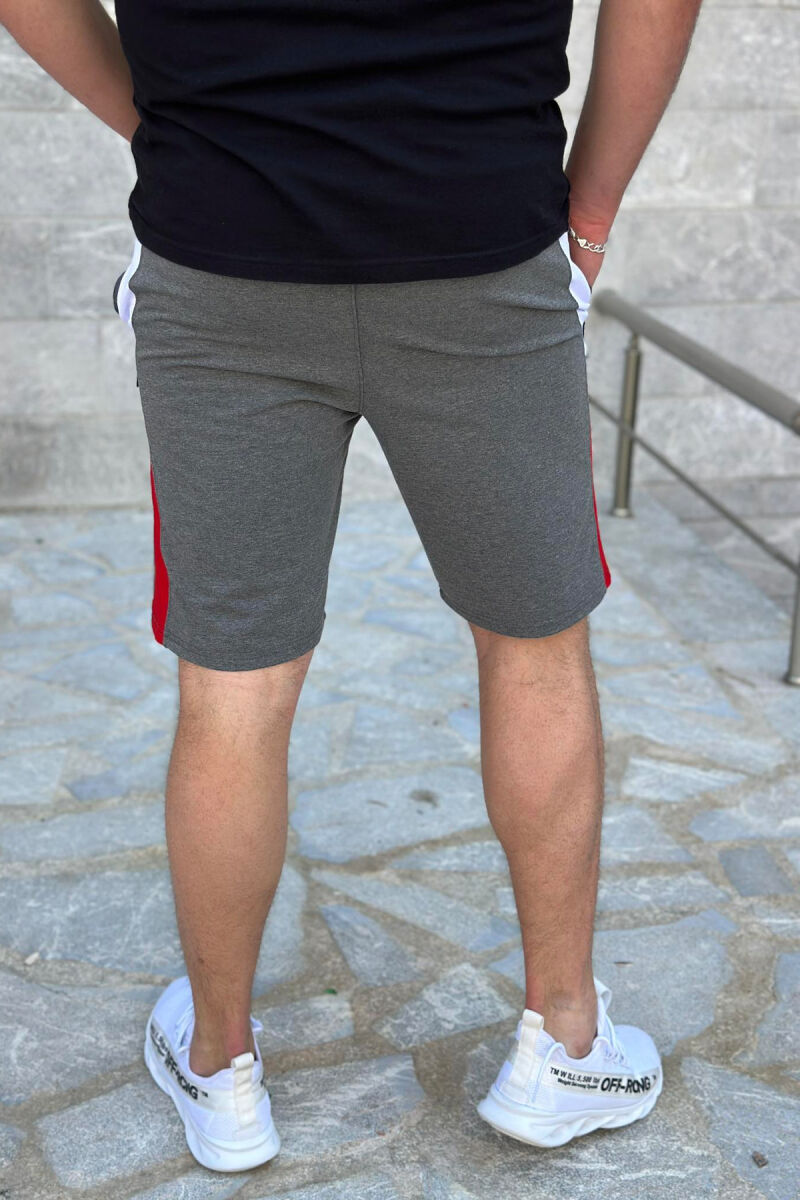 DIFFERENT COLORS MAN SHORTS DARK GREY/GEE - 4