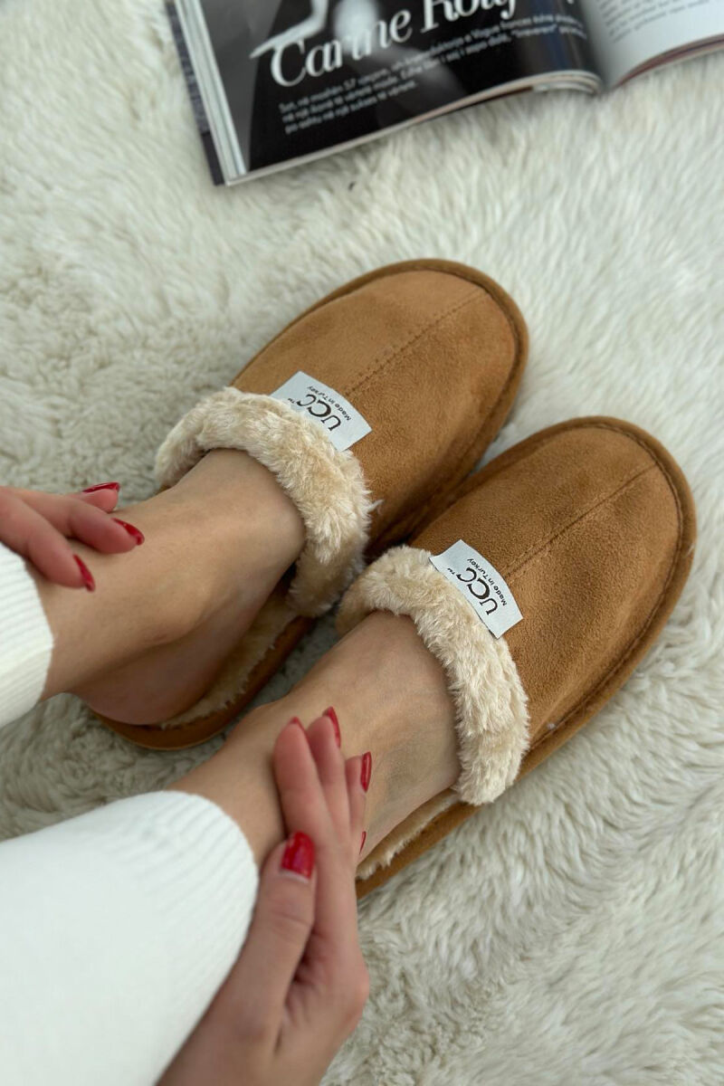 DIFFERENT COLORS WOMAN HOME SLIPPERS BEIGE/BEZHE - 2