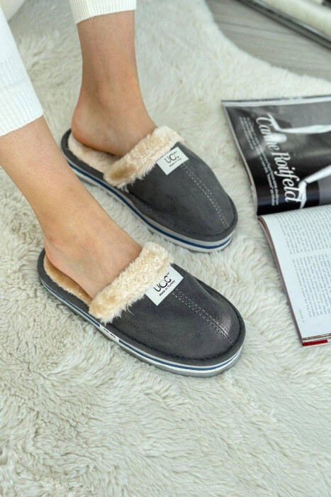 DIFFERENT COLORS WOMAN HOME SLIPPERS GREY/GRI - 2