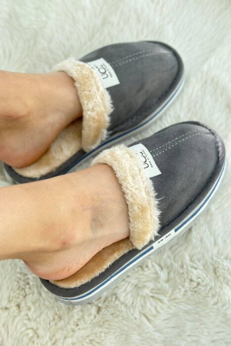 DIFFERENT COLORS WOMAN HOME SLIPPERS GREY/GRI - 4