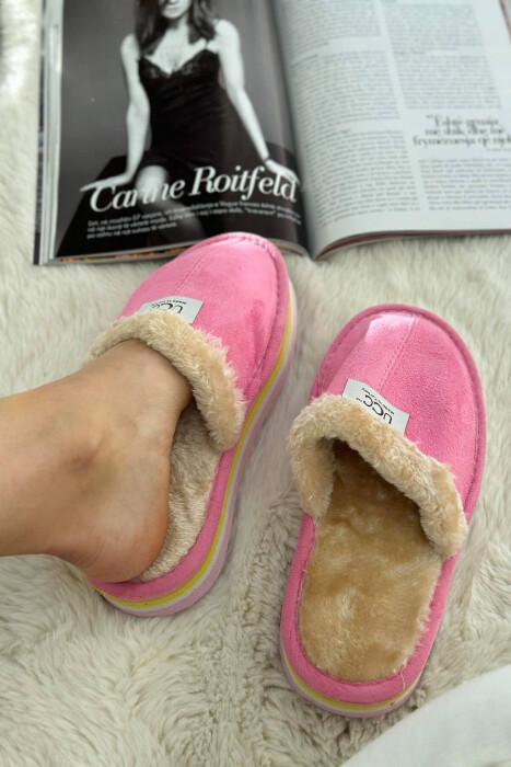 DIFFERENT COLORS WOMAN HOME SLIPPERS PINK/ROZE - 2