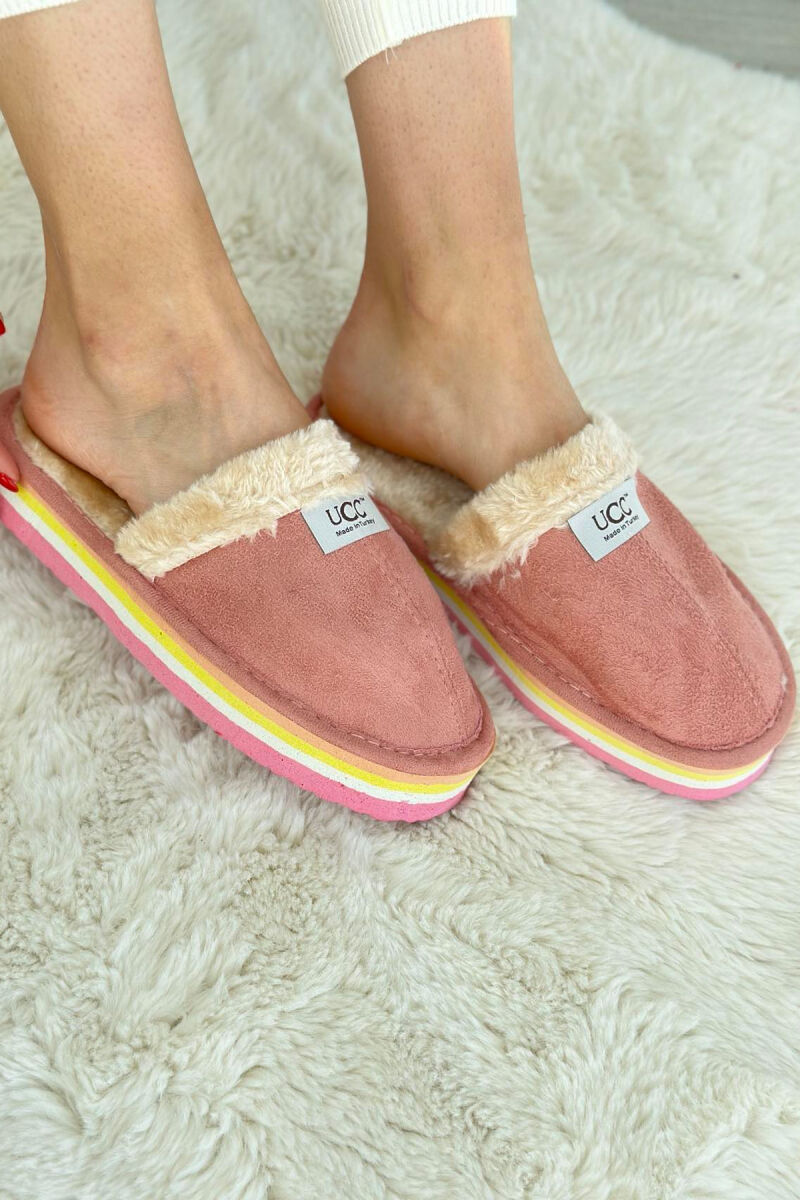 DIFFERENT COLORS WOMAN HOME SLIPPERS VINEGAR/UTHULL - 5