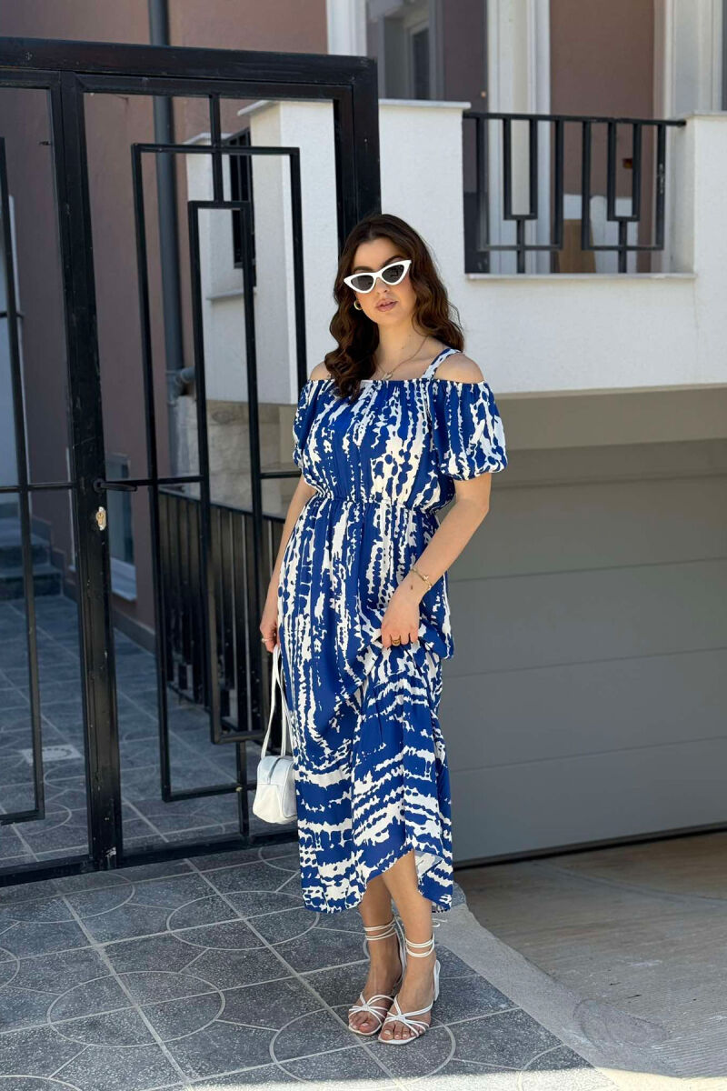 DIFFERENT DESIGN LONG WOMEN DRESS BLUE/BLU - 3