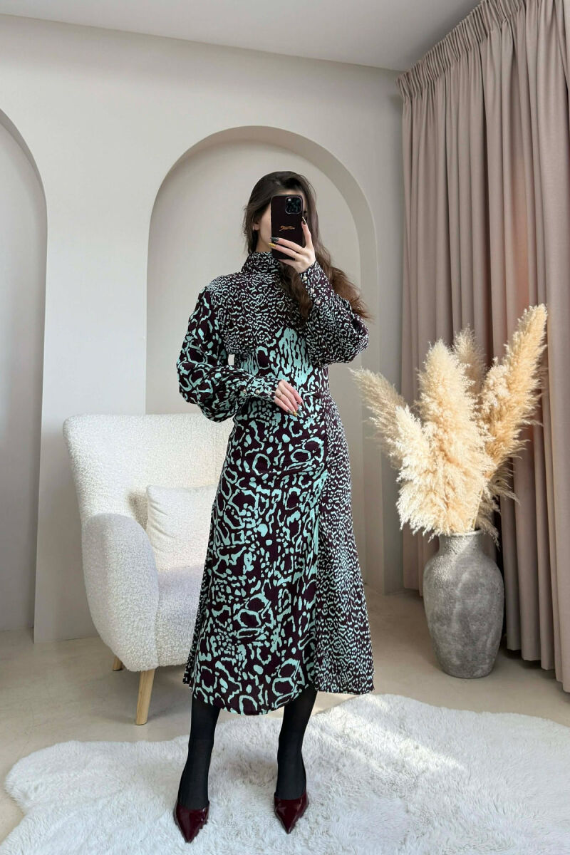 DIFFERENT DESIGN LONG WOMEN DRESS BROWN/KAFE - 2