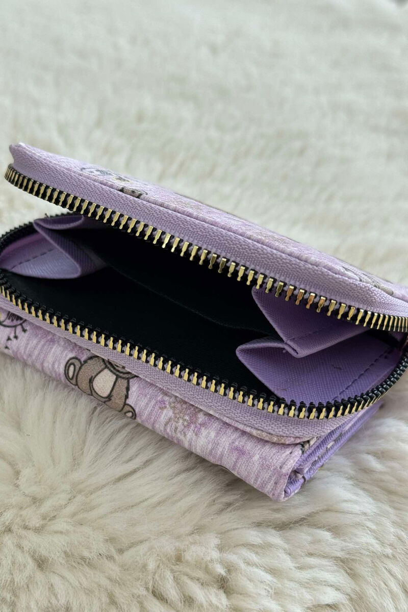 DIFFERENT DESIGNS SMALL WOMEN WALLET PURPLE/LEJLA - 3