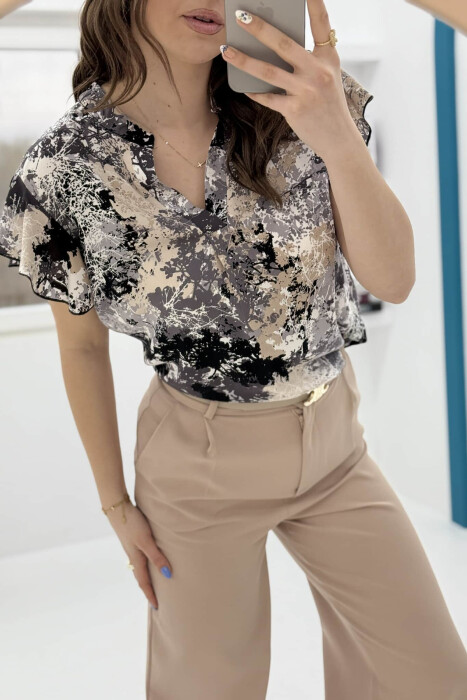DIFFERENT PATTERN WOMEN SHIRT GREY/GRI - 3