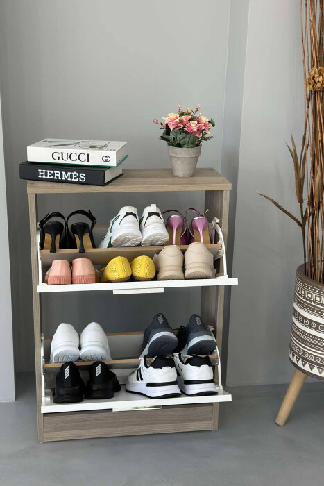 DOLLAP KËPUCËSH ME DY KANATA NË NGJYRËN BEZHË - 3