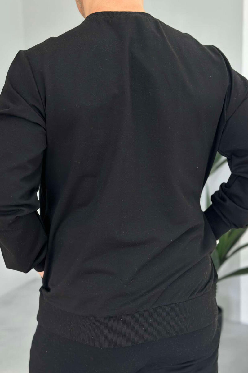 DRAGON FRONT IMAGE MEN SWEATSHIRT BLACK/ E ZEZE - 4