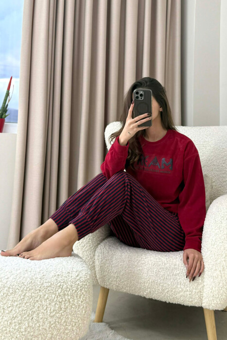 DREAM FRONT WRITTING WOMEN PYJAMAS RED/E KUQE - 6