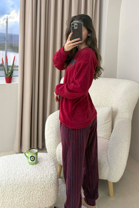 DREAM FRONT WRITTING WOMEN PYJAMAS RED/E KUQE - 7