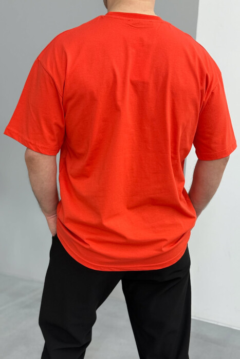 DREAMS CLUB WRITTING MEN T-SHIRT DARK ORANGE/POE - 4