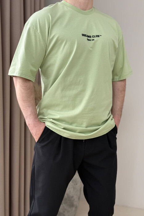 DREAMS CLUB WRITTING MEN T-SHIRT MINT/MENTE 