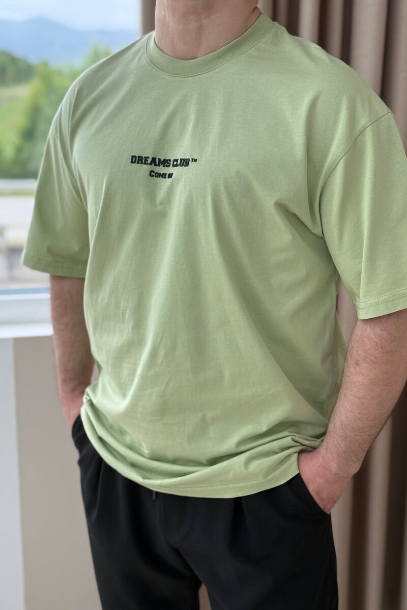 DREAMS CLUB WRITTING MEN T-SHIRT MINT/MENTE - 3