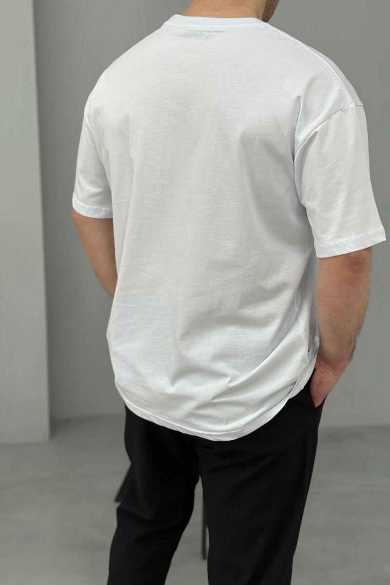 DREAMS CLUB WRITTING MEN T-SHIRT WHITE-E BARDHE - 4