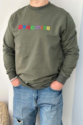 DYNAMITE COTTON SIMPLE MEN SWEATSHIRT GREEN/JESHILE 