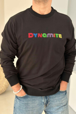 DYNAMITE ONE COLOR MEN SWEATSHIRT BLACK/ E ZEZE 