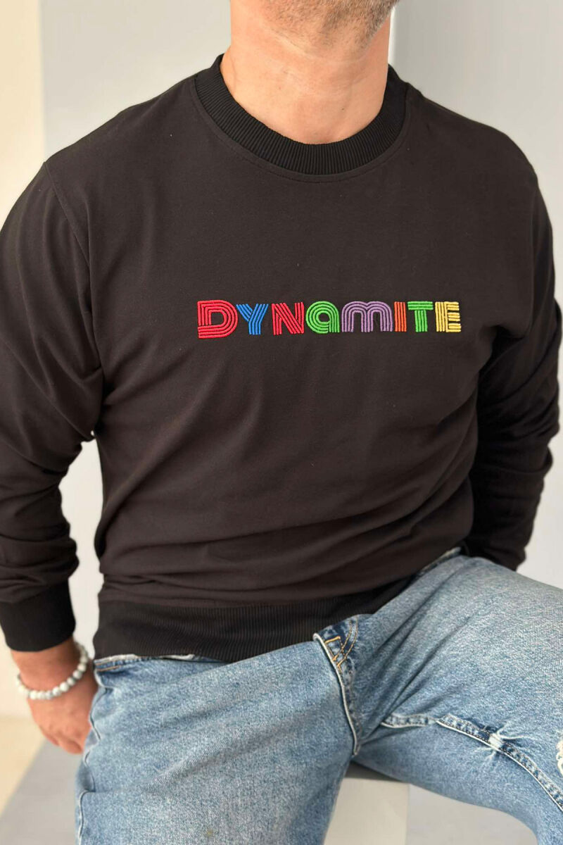 DYNAMITE ONE COLOR MEN SWEATSHIRT BLACK/ E ZEZE - 3