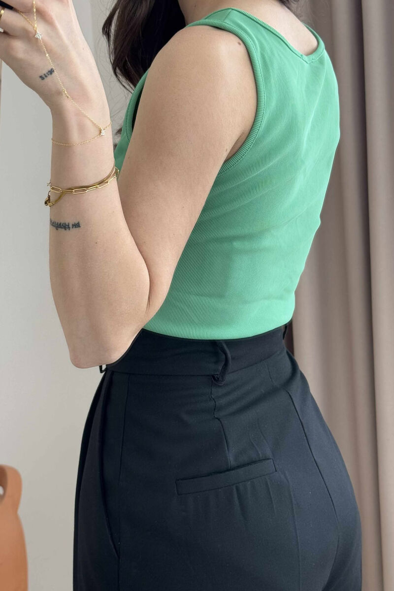 ELASTIC ONE COLOR WOMEN BODY GREEN/JESHILE - 9