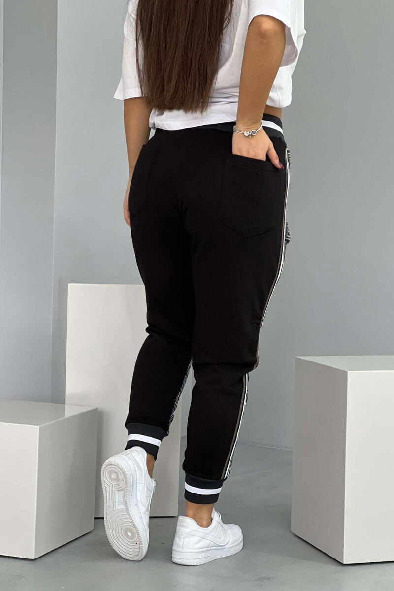 ELASTIC SIMPLE WOMEN JOGGERS BLACK/ E ZEZE - 4