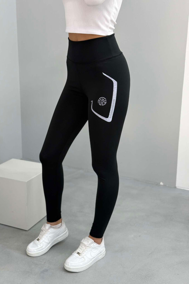 ELASTIC TRAINING WOMEN LEGGINGS BLACK/ E ZEZE - 4