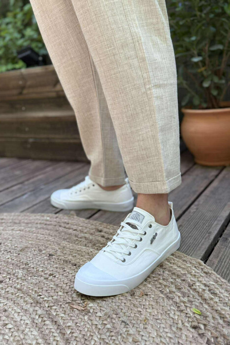 ELLE SPORT SIMPLE MAN SNEAKERS WHITE-E BARDHE - KLAUDIO FASHION