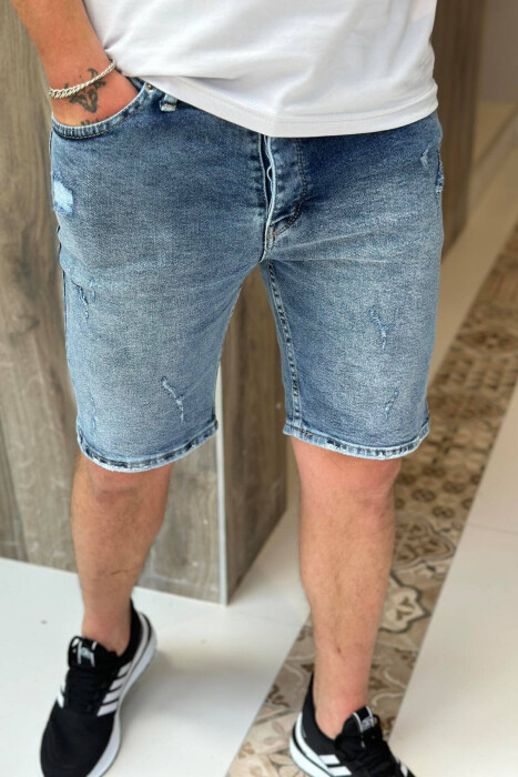 EVERYDAY MAN SHOR JEANS BLUE/BLU - KLAUDIO FASHION