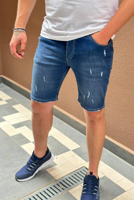 EVERYDAY MAN SHORT JEANS BLUE/BLU - KLAUDIO FASHION