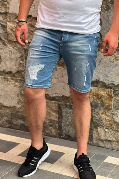 EVERYDAY MAN SHORT JEANS LIGHTBLUE/BZ - KLAUDIO FASHION