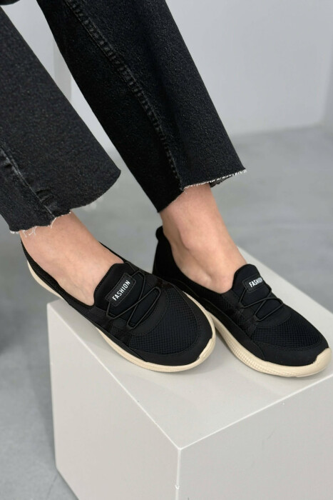 EVERYDAY SIMPLE COMFORT WOMEN SNEAKERS BLACK-CREAM/ZEKR - 2