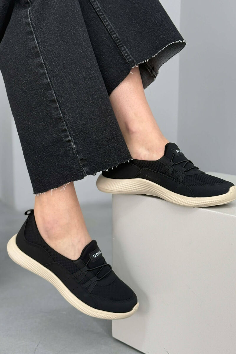 EVERYDAY SIMPLE COMFORT WOMEN SNEAKERS BLACK-CREAM/ZEKR - 3