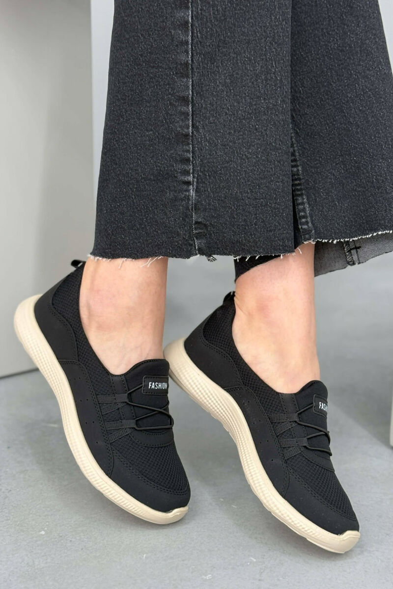 EVERYDAY SIMPLE COMFORT WOMEN SNEAKERS BLACK-CREAM/ZEKR - 4