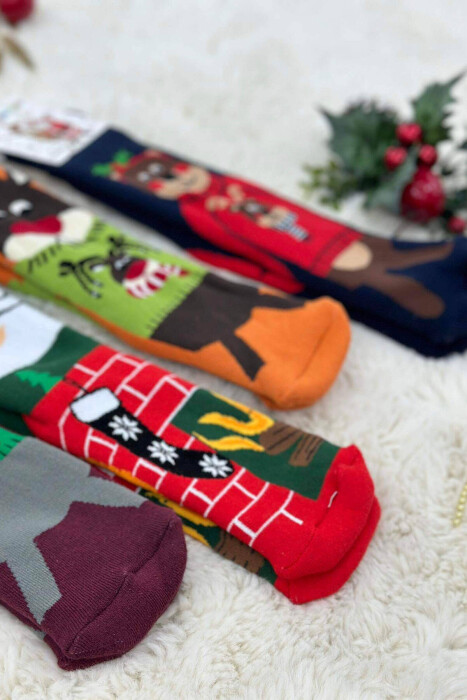 FOUR FESTIVE DESIGN SOCKS MULTIPLE/SHNGJ - 5